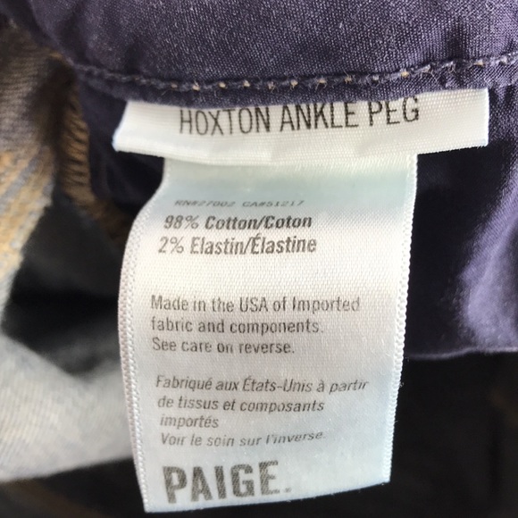 Paige Hoxton High Waist Ankle Peg Jeans Size 25 - Picture 12 of 13